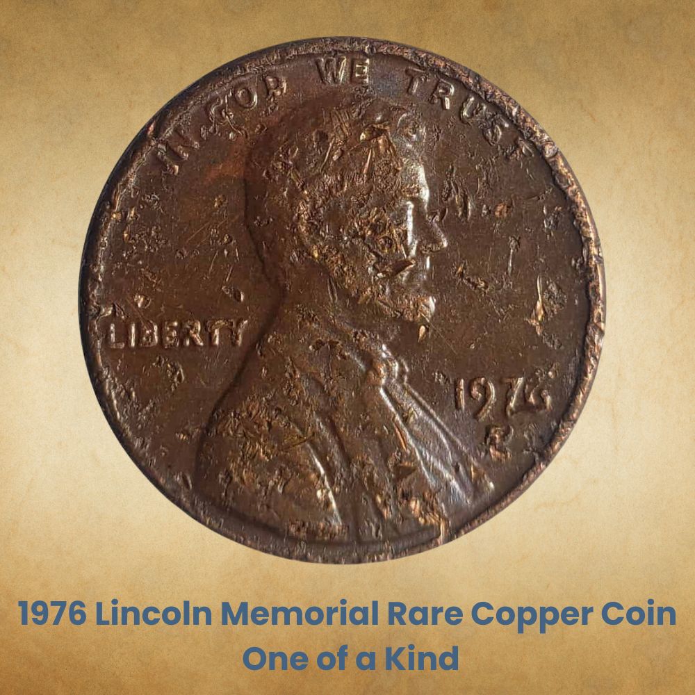 1976 Lincoln Memorial Rare Copper Coin One of a Kind
