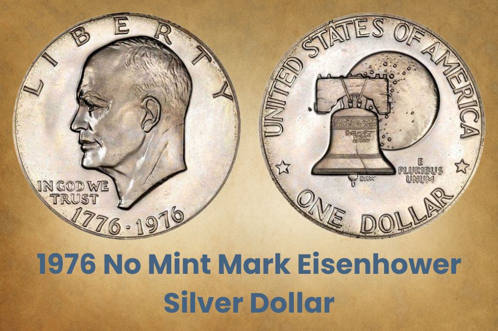 1976 No Mint Mark Eisenhower Silver Dollar