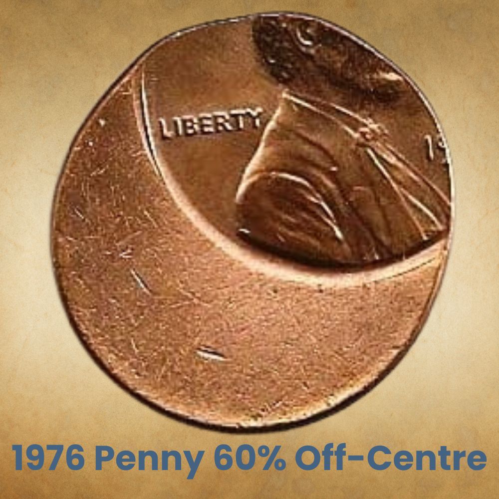 1976 Penny 60% Off-Centre