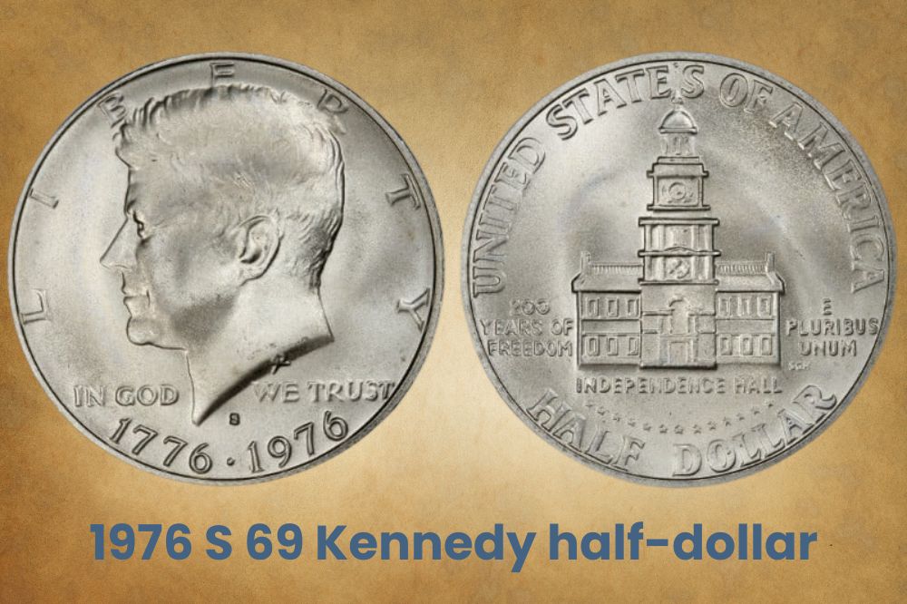 1976 S 69 Kennedy half-dollar