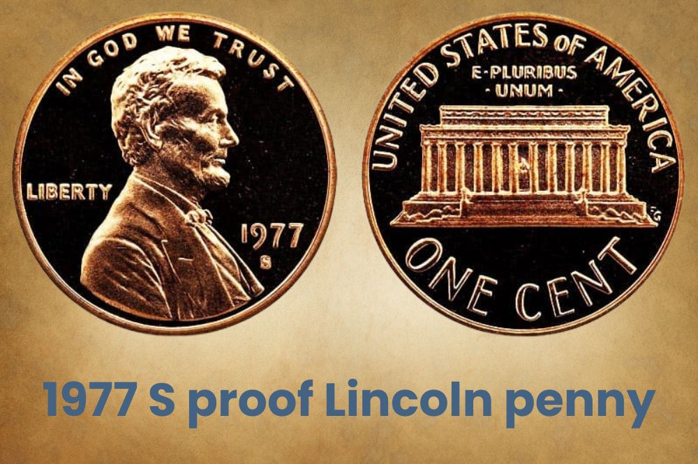 1977 S proof Lincoln penny