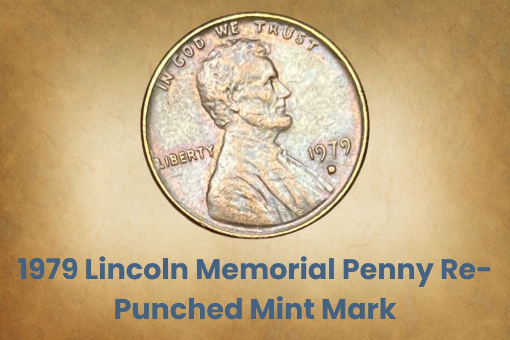 1979 Lincoln Memorial Penny Re-Punched Mint Mark