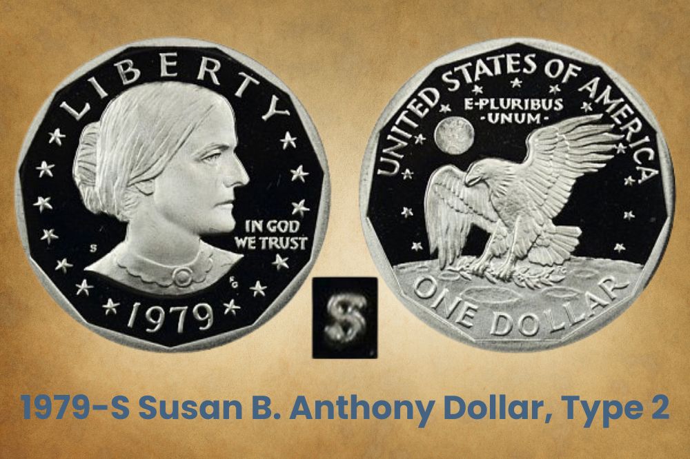 1979-S Susan B. Anthony Dollar, Type 2