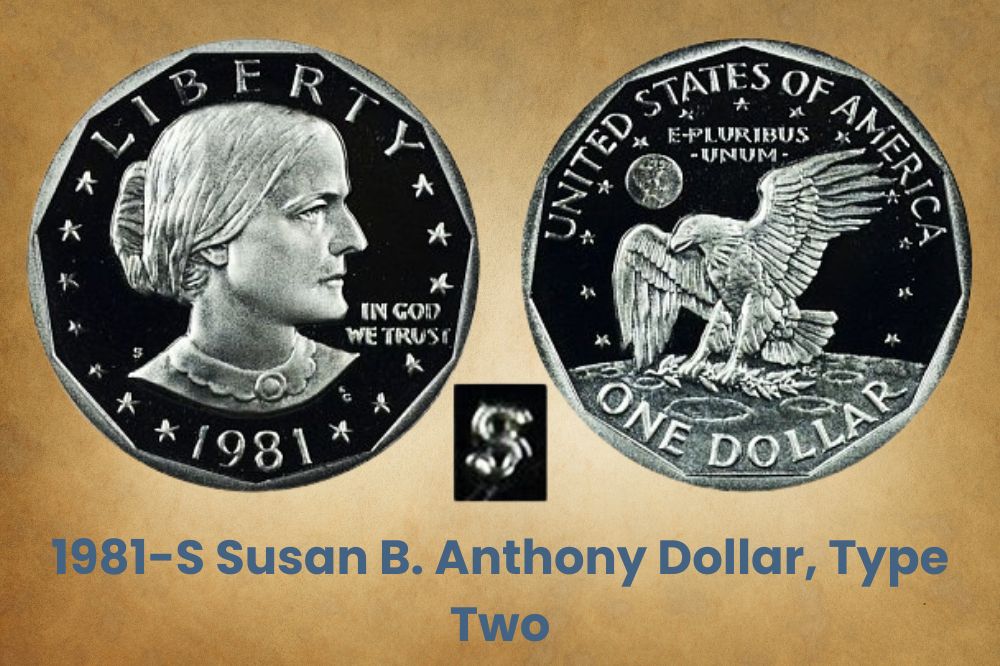 1981-S Susan B. Anthony Dollar, Type Two