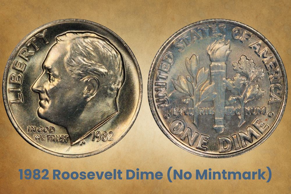 1982 Roosevelt Dime (No Mintmark)