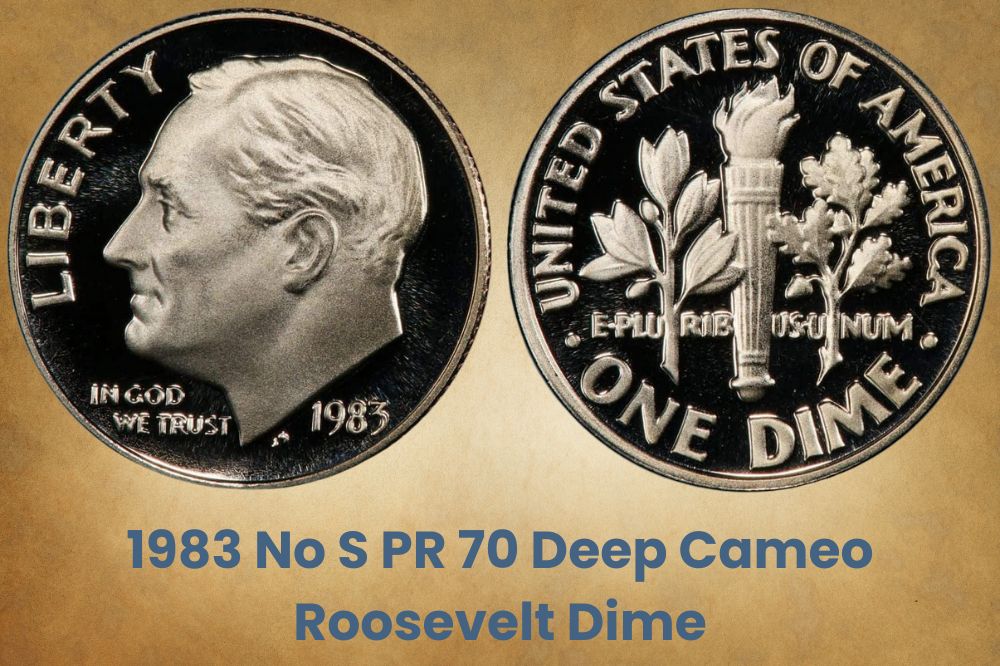 1983 No S PR 70 Deep Cameo Roosevelt Dime