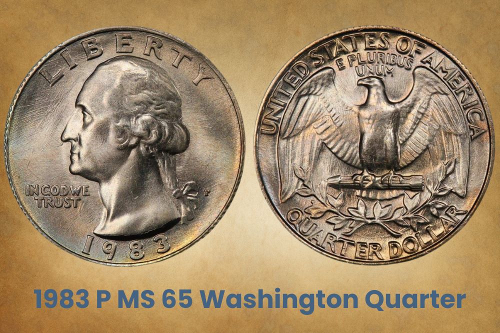 1983 P MS 65 Washington Quarter