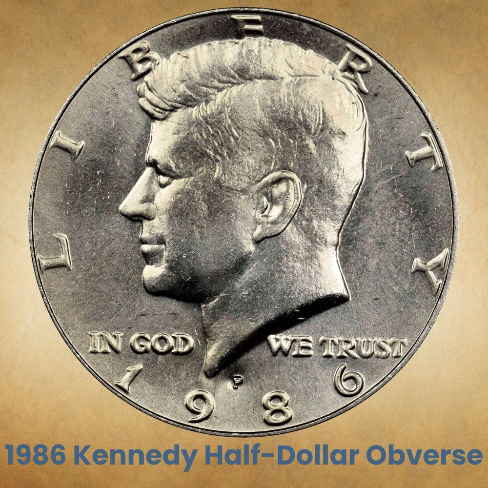 1986 Kennedy Half-Dollar Obverse
