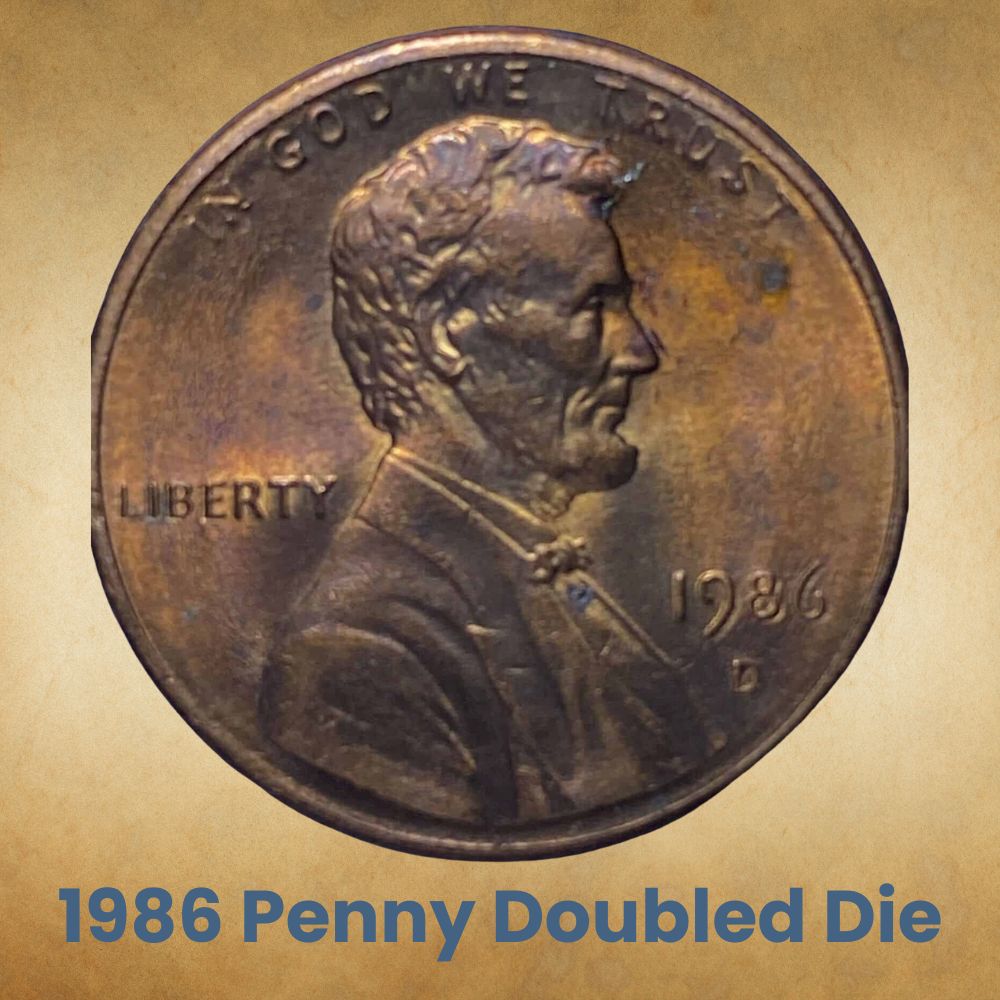 1986 Penny Doubled Die