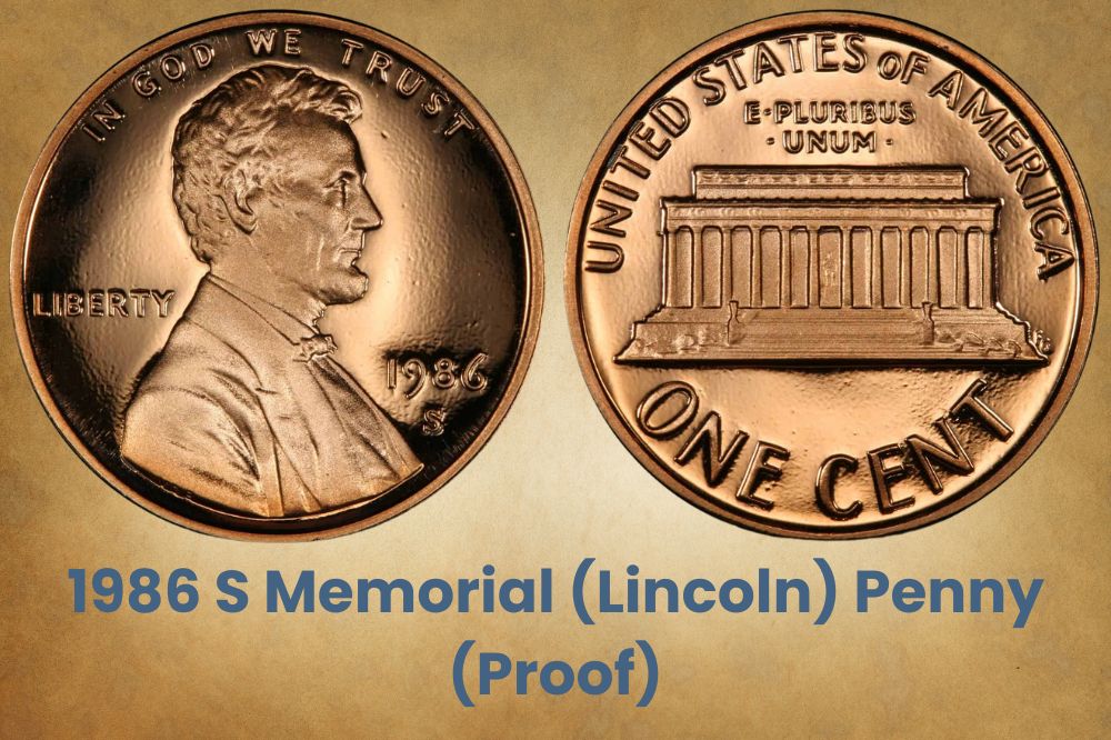 1986 S Memorial (Lincoln) Penny (Proof)