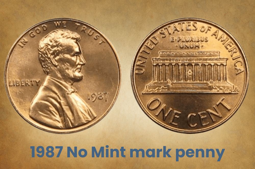 1987 No Mint mark penny