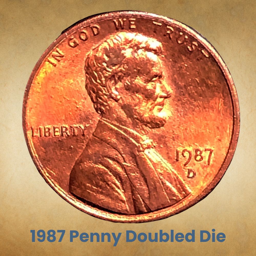 1987 Penny Doubled Die