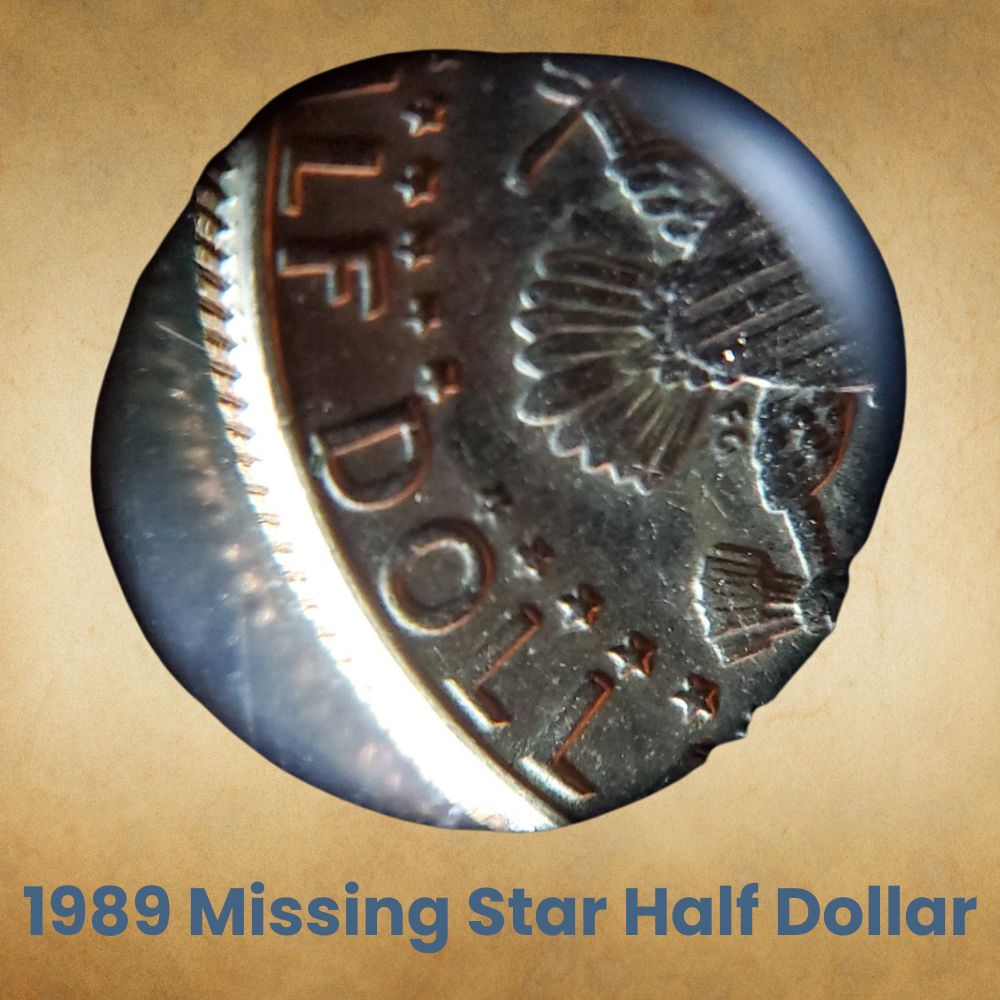 1989 Missing Star Half Dollar