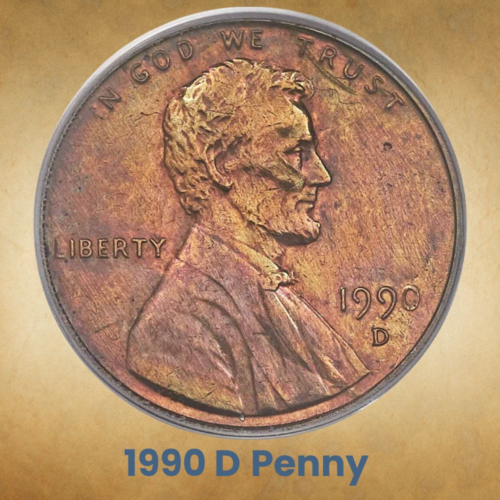 1990 D Penny 