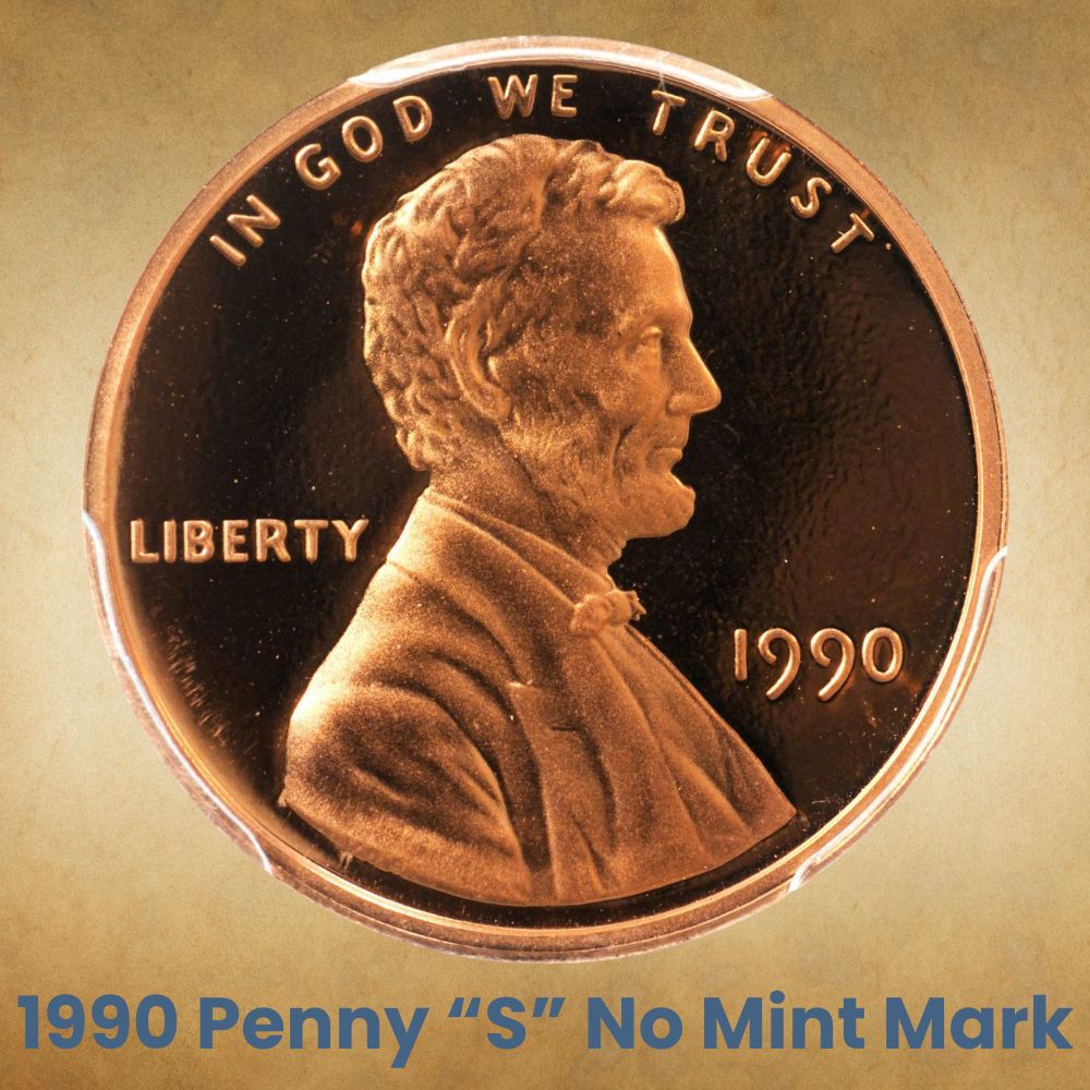 1990 Penny “S” No Mint Mark