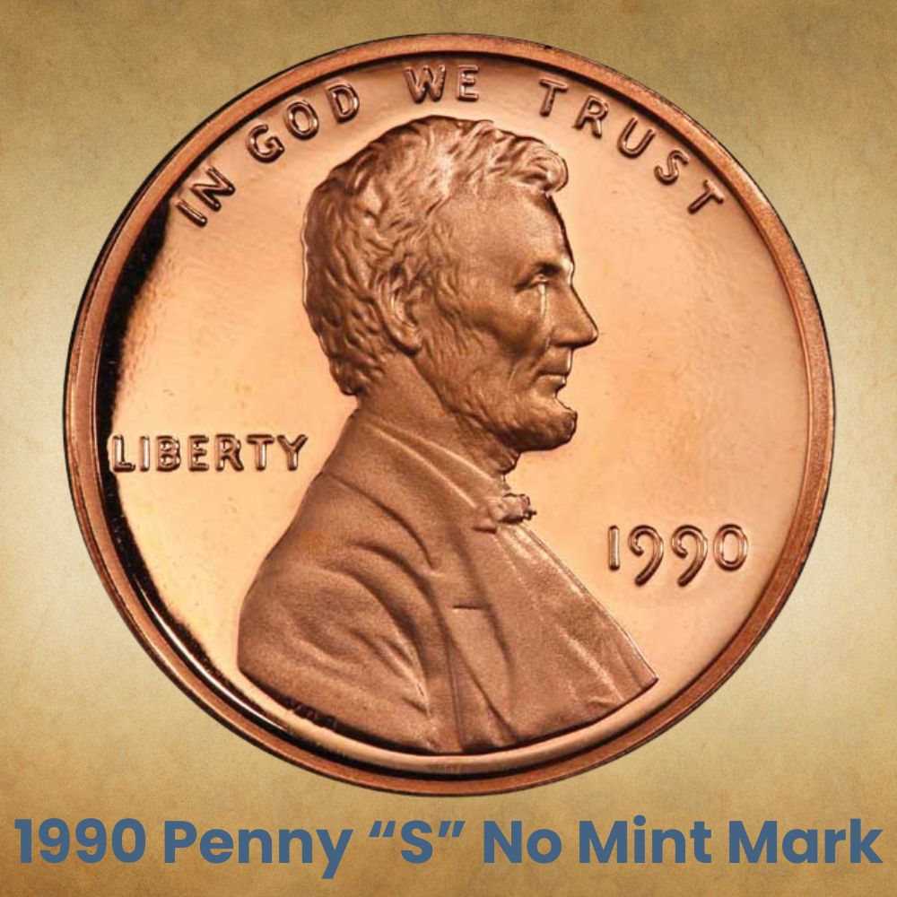 1990 Penny “S” No Mint Mark