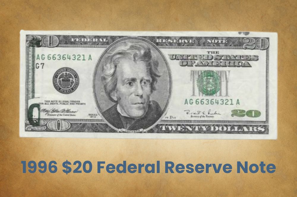 1996 $20 Federal Reserve Note