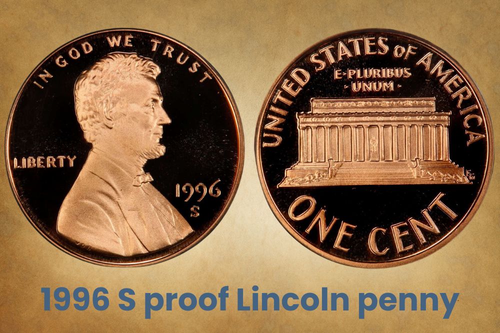 1996 S proof Lincoln penny