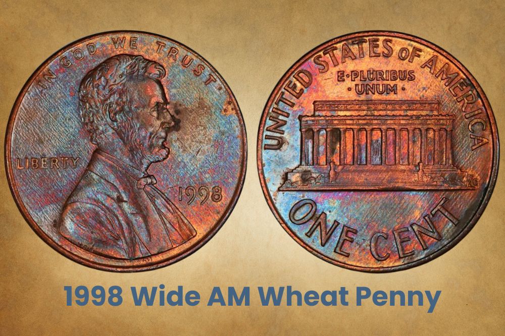 1998 Wide AM Wheat Penny