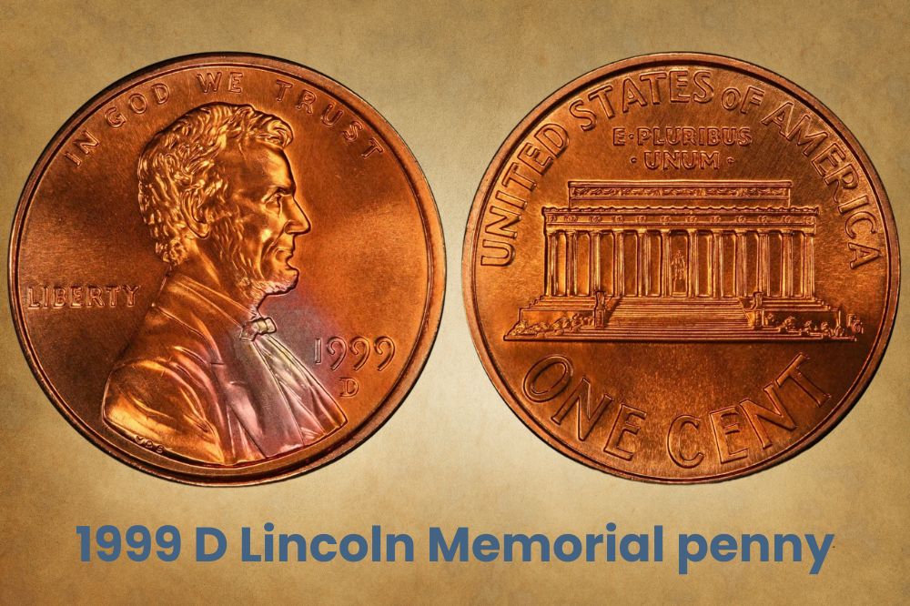 1999 D Lincoln Memorial penny