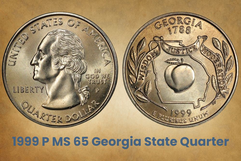 1999 P MS 65 Georgia State Quarter