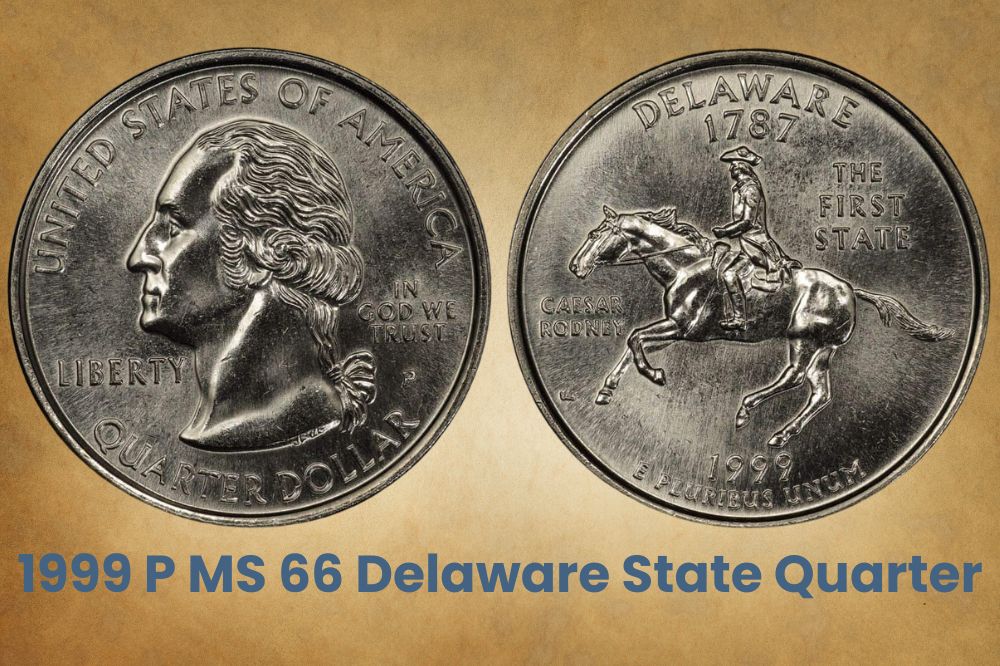 1999 P MS 66 Delaware State Quarter