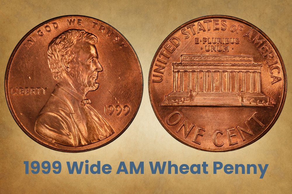 1999 Wide AM Wheat Penny