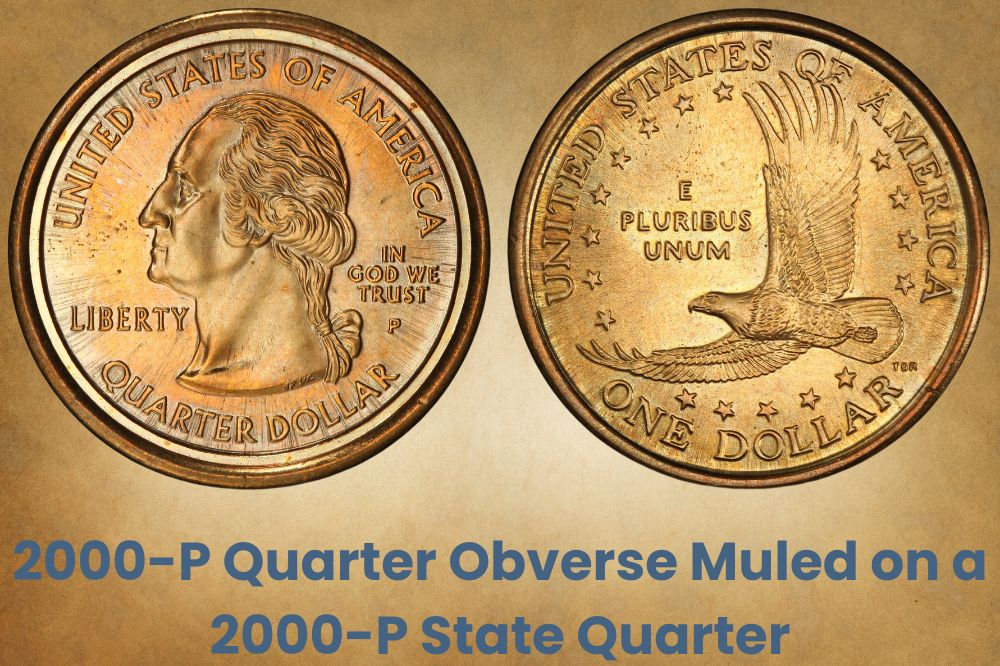 2000-P Quarter Obverse Muled on a 2000-P State Quarter