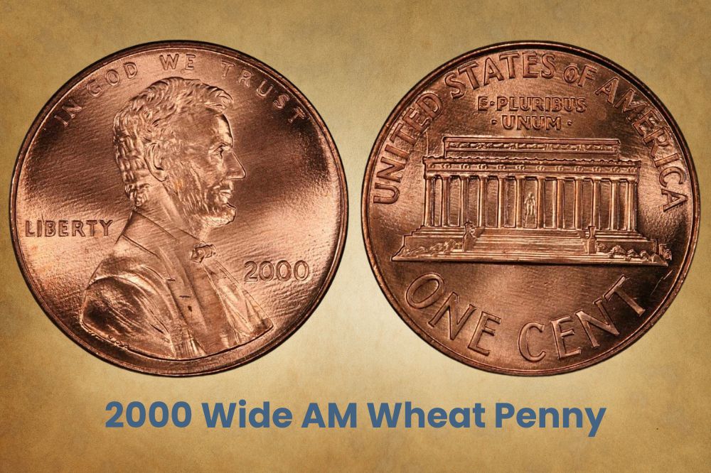 2000 Wide AM Wheat Penny