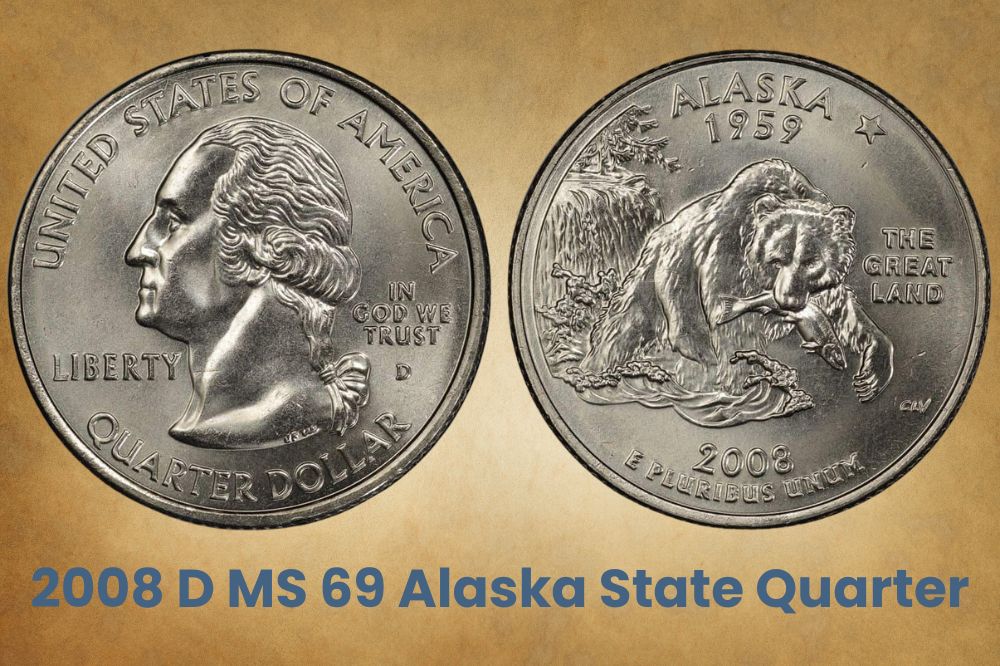 2008 D MS 69 Alaska State Quarter