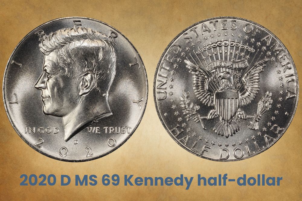 2020 D MS 69 Kennedy half-dollar