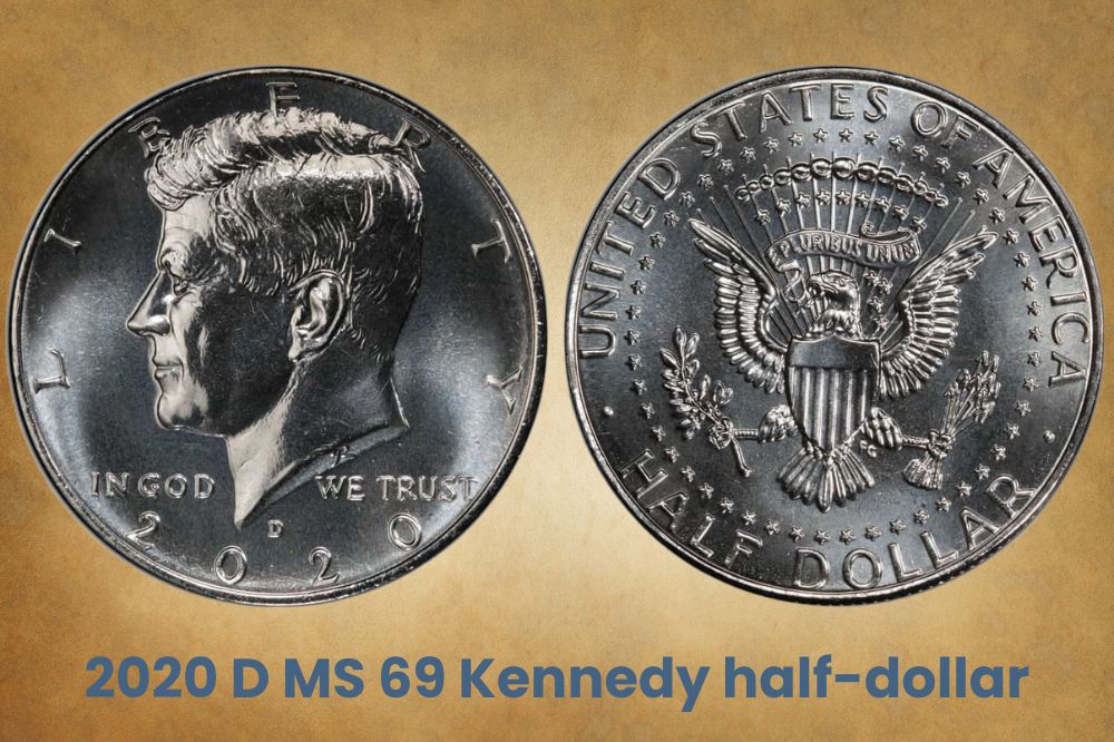 2020 D MS 69 Kennedy half-dollar