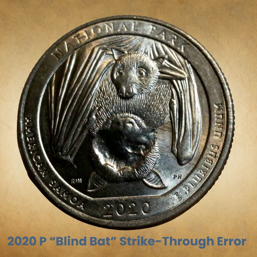 2020 P “Blind Bat” Strike-Through Error