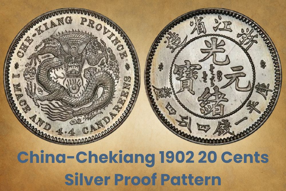 China-Chekiang 1902 20 Céntimos de Plata Patrón Proof