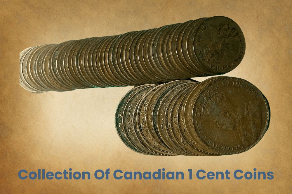 Collection Of Canadian 1 Cent Coins