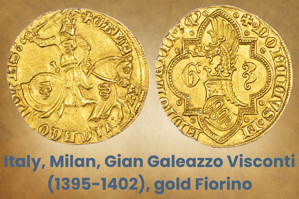 Italy, Milan, Gian Galeazzo Visconti (1395-1402), gold Fiorino