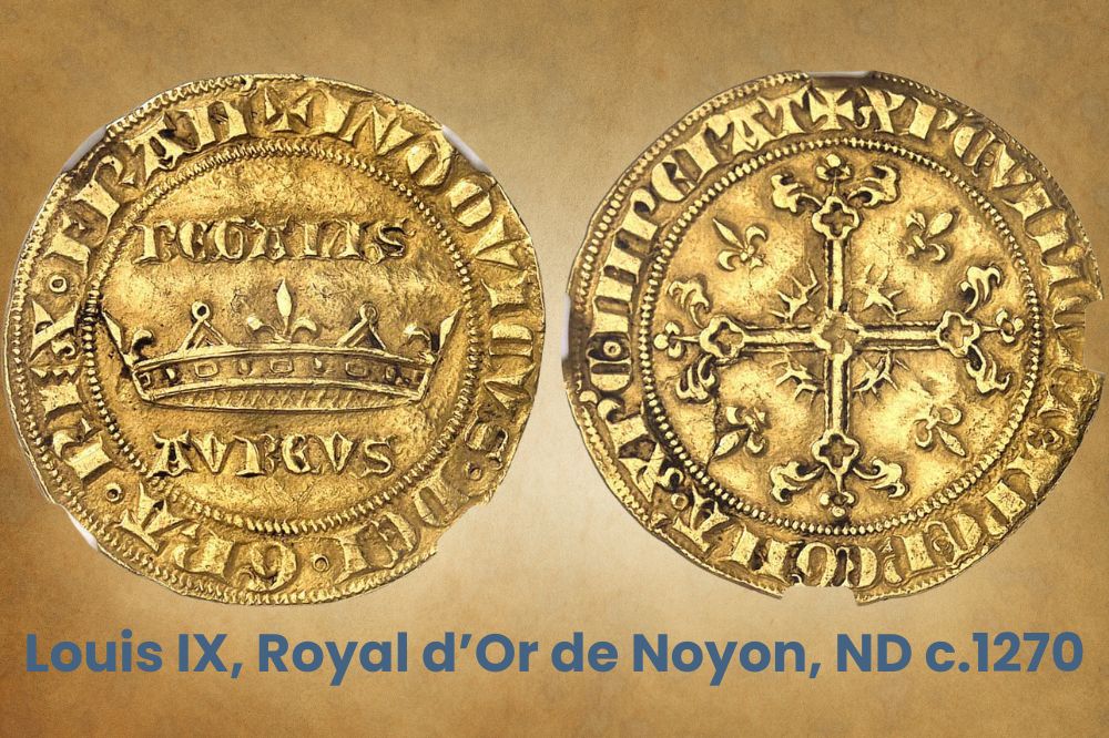 Louis IX, Royal d’Or de Noyon, ND c.1270