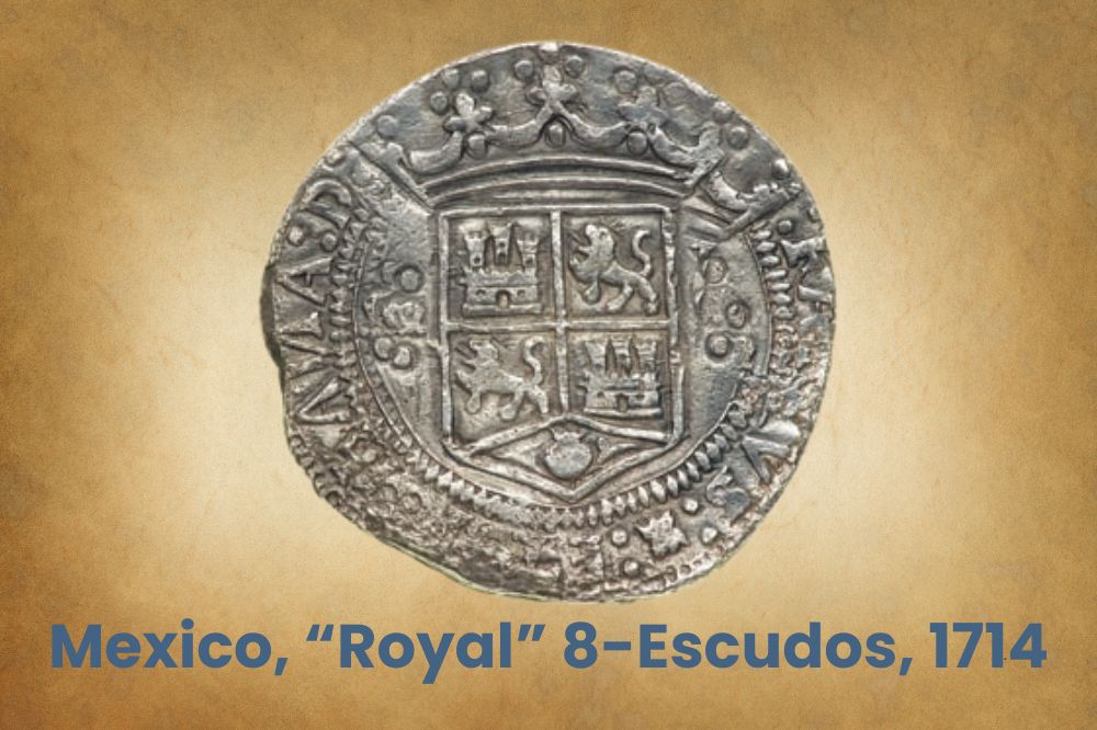 Mexico, “Royal” 8-Escudos, 1714