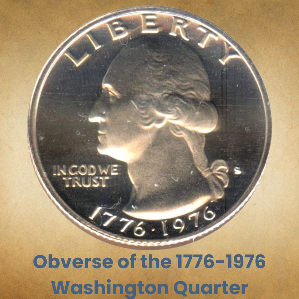 Obverse of the 1776-1976 Washington Quarter