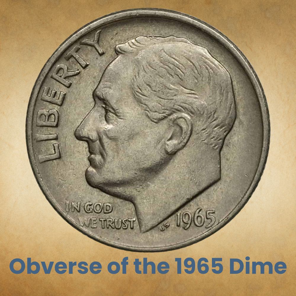 Obverse of the 1965 Dime