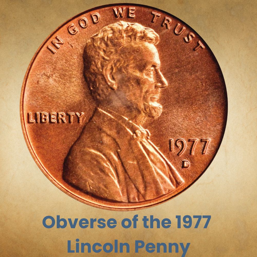 Obverse of the 1977 Lincoln Penny