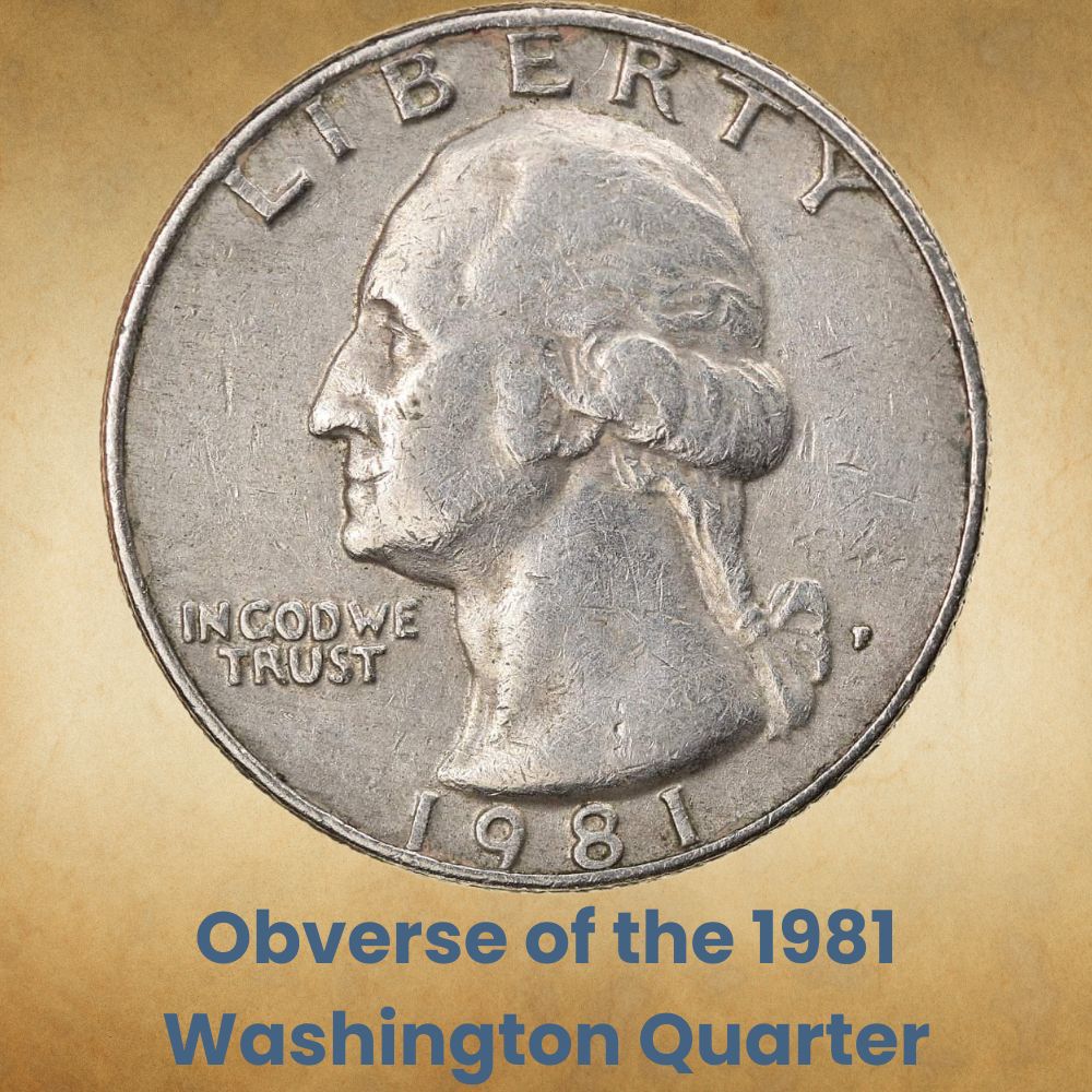 Obverse of the 1981 Washington Quarter