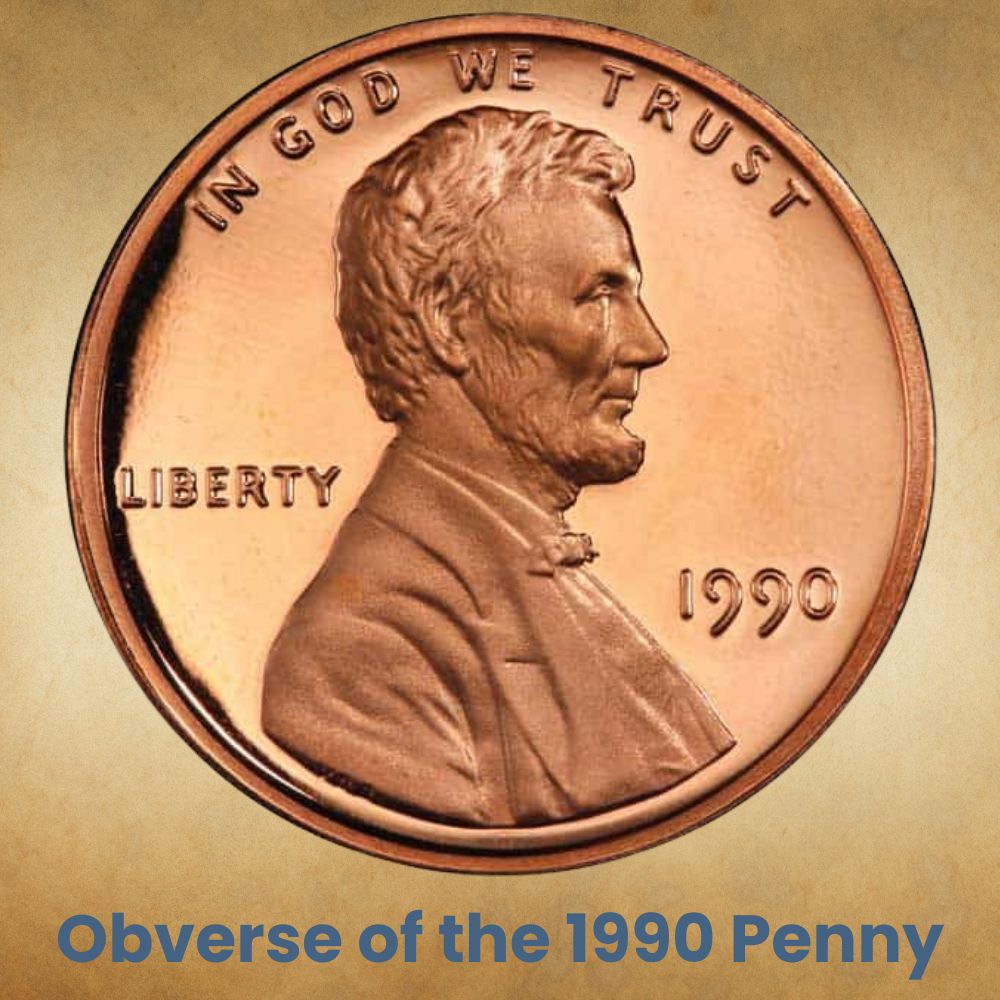 Obverse of the 1990 Penny