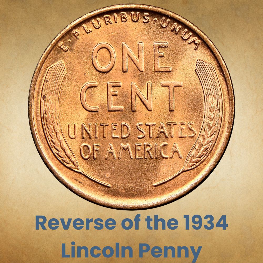 Reverse of the 1934 Lincoln Penny