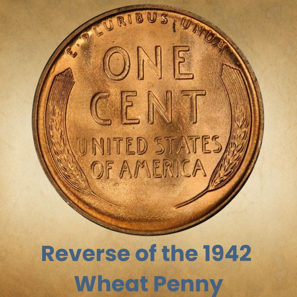 Reverse of the 1942 Wheat Penny