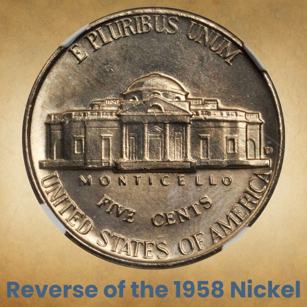 Reverse of the 1958 Nickel