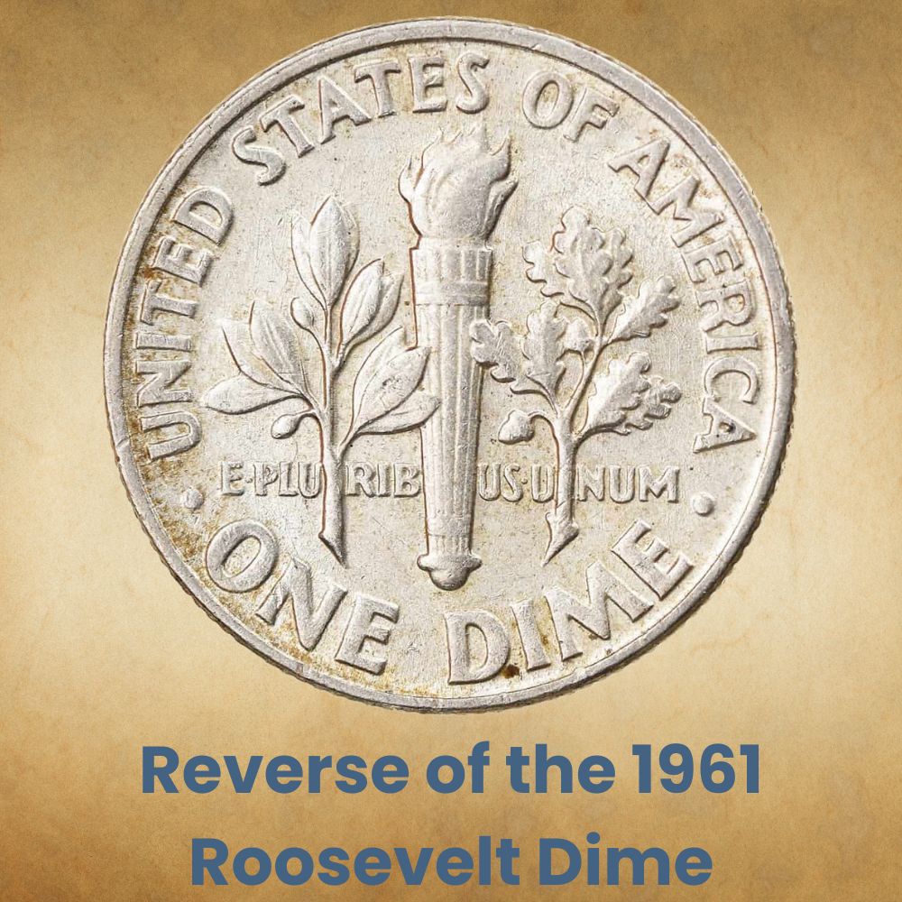 Reverse of the 1961 Roosevelt Dime
