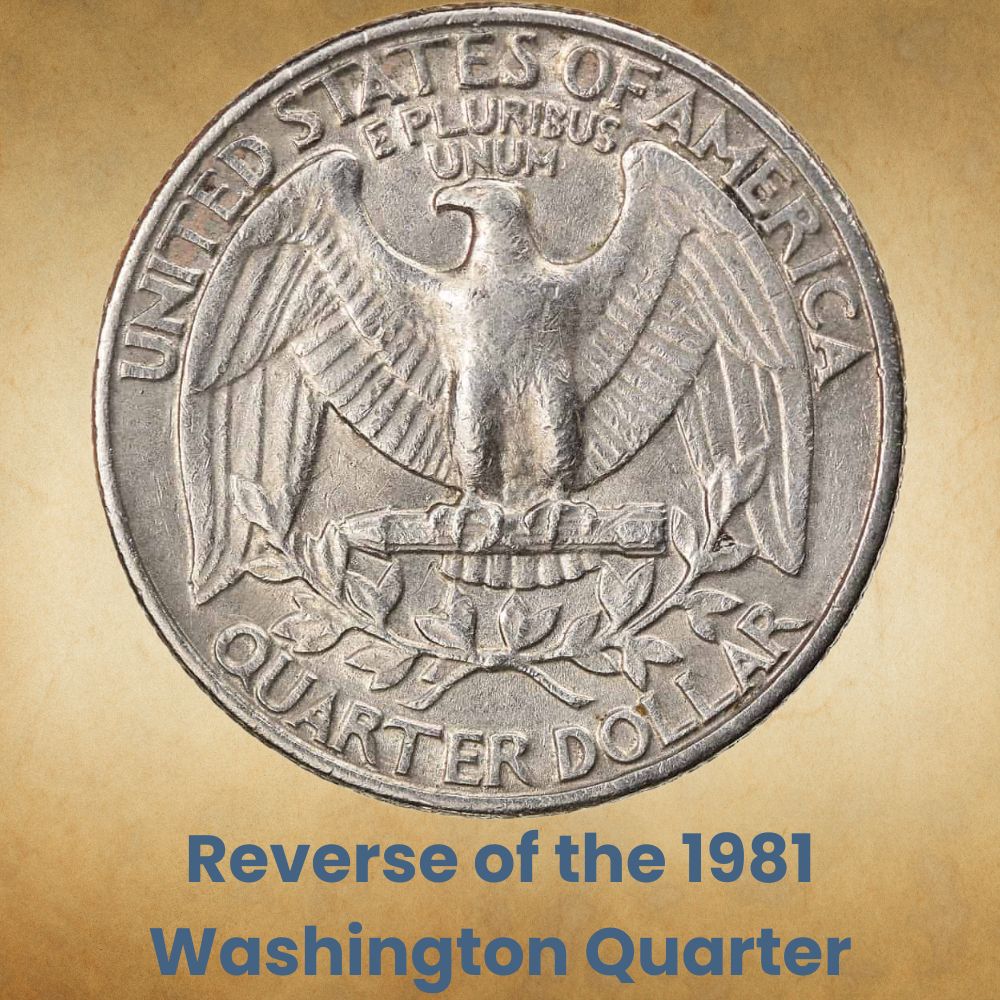 Reverse of the 1981 Washington Quarter