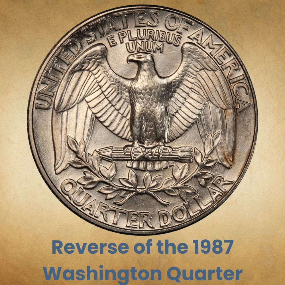 Reverse of the 1987 Washington Quarter