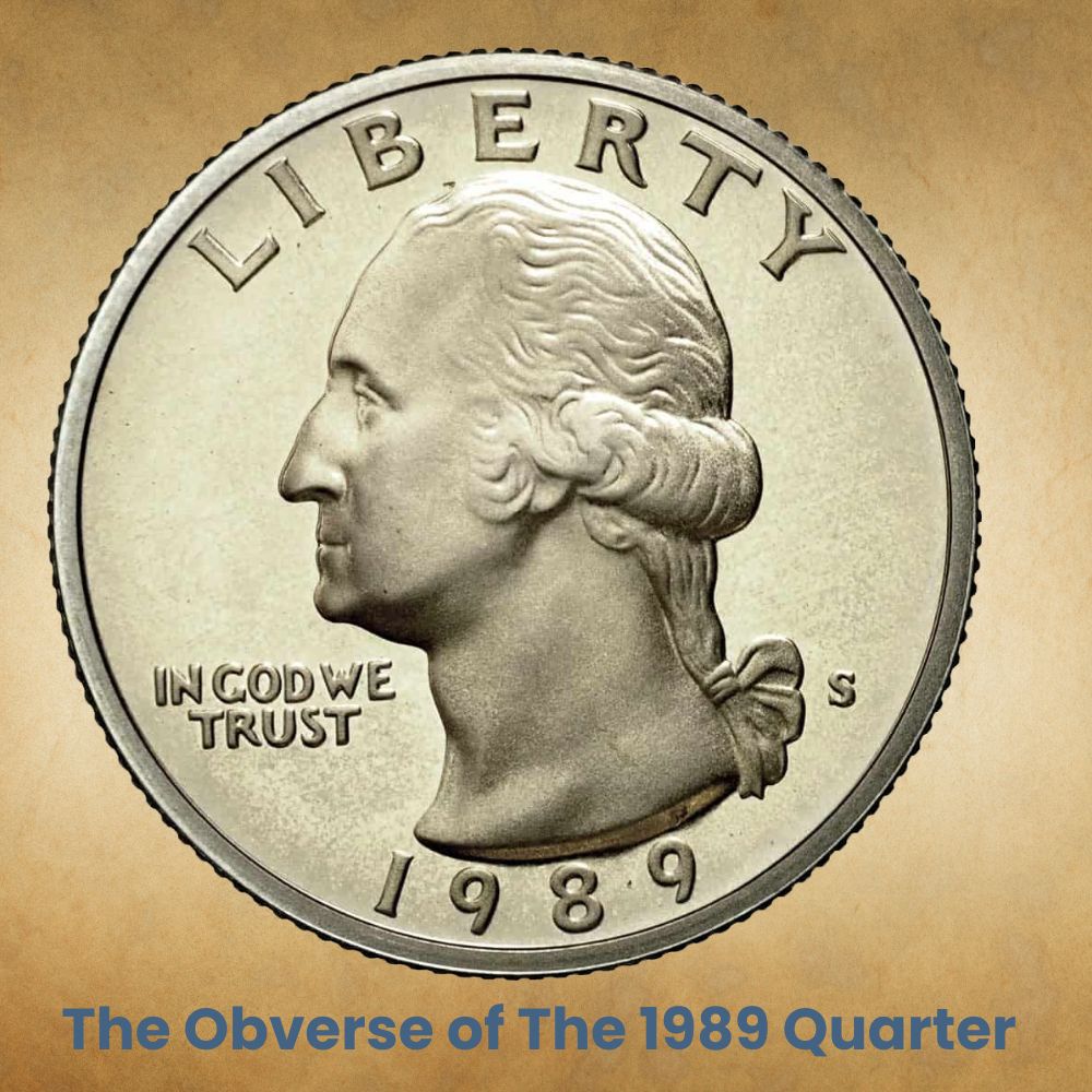 The Obverse of The 1989 Quarter